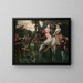 Il heron in caccia - Henri Gnois — quadro incorniciato alla parete