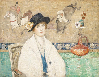 Il cappello nero di Mademoiselle Dorothy Hart - Henry Golden Dearth — vista dell’opera
