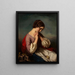 Fille avec un oiseau mort - Henri Guillaume Schlesinger — quadro incorniciato alla parete