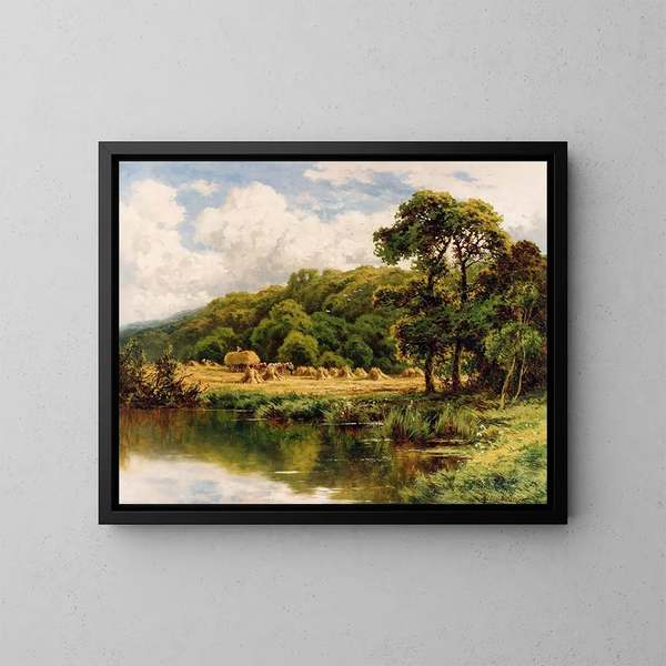 Il ponte di Severn vicino a Bridgnorth, Shropshire - Henry H Parker — quadro incorniciato alla parete