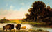 Buffle près de la rivière - Henry Herman Cross — vista dell’opera