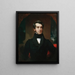 Un gentiluomo della famiglia Wilkes - Henry Inman — quadro incorniciato alla parete