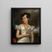 Ritratto di Clara Fisher - Henry Inman — quadro incorniciato alla parete