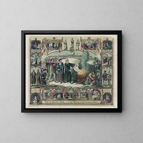 La vita di Martin Luther e degli eroi della Riforma - Henry Jerome Schile — quadro incorniciato alla parete