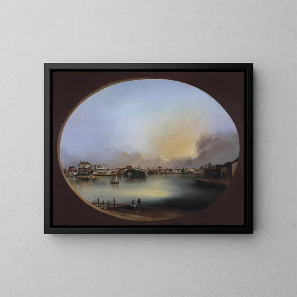 Vista di Charleston da ovest - Henry Joseph Jackson — quadro incorniciato alla parete