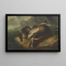 Loutres con salmone - Henry Leonidas Rolfe — quadro incorniciato alla parete