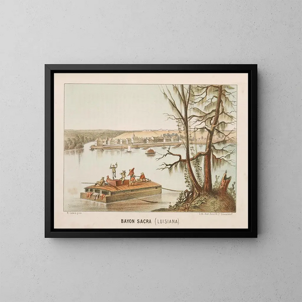 Bayou Sacra, Louisiana - Henry Lewis — quadro incorniciato alla parete