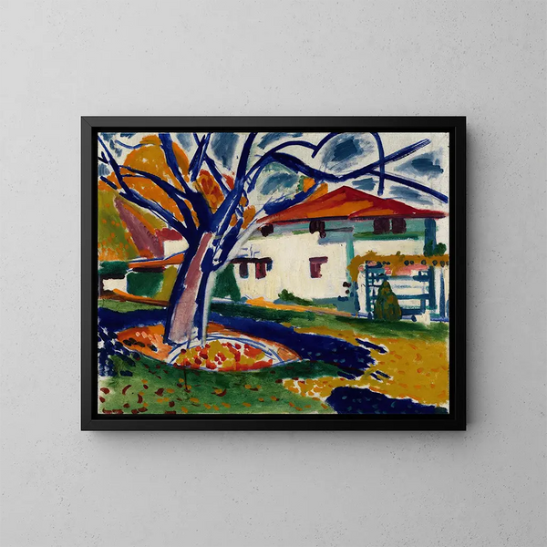 Alberi blu - Henry Lyman Saen — quadro incorniciato alla parete