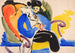 Calligraphie 2 Donna su Sedia - Henry Lyman Saen — vista dell’opera