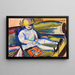 Bambino su un divano - Henry Lyman Saen — quadro incorniciato alla parete