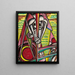 Composition cubista - Henry Lyman Saen — quadro incorniciato alla parete