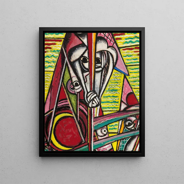 Composition cubista - Henry Lyman Saen — quadro incorniciato alla parete