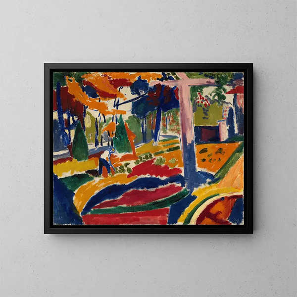 Giardino - Henry Lyman Saen — quadro incorniciato alla parete