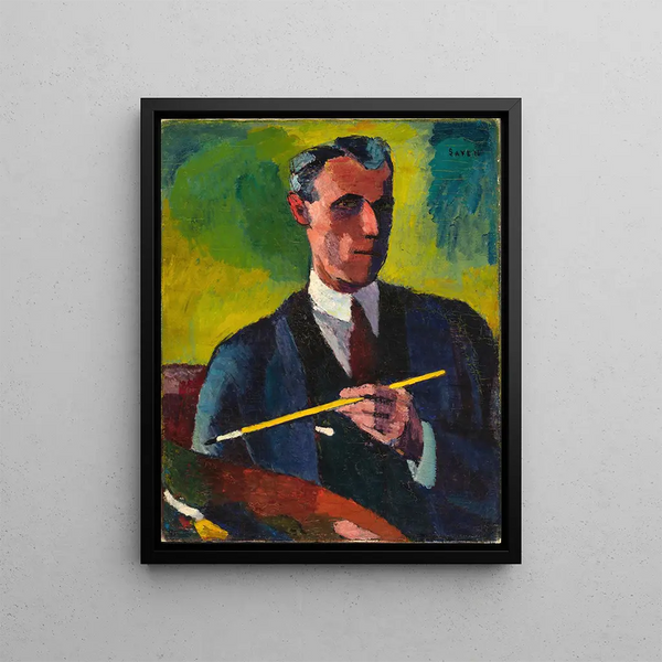 Autoritratto - Henry Lyman Saen — quadro incorniciato alla parete