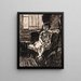 Fille sans titre assise sur une chaise - Henry Lyman Saen — quadro incorniciato alla parete