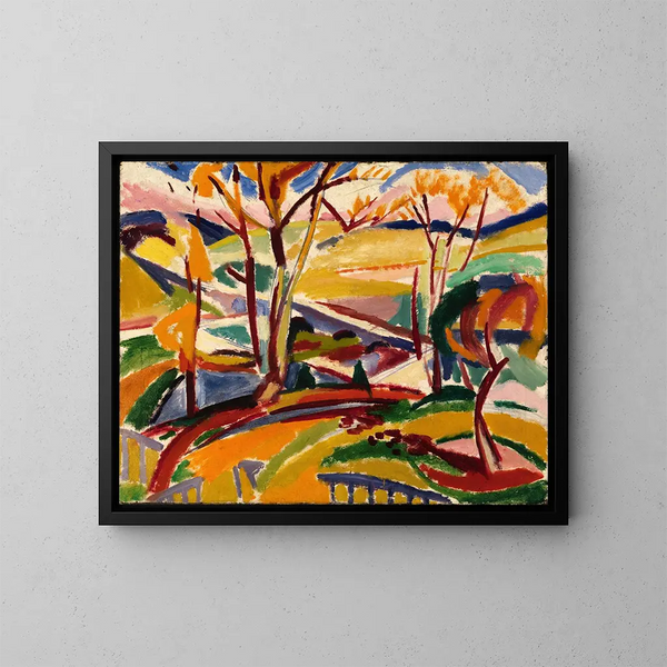 Cascate della valle I - Henry Lyman Saen — quadro incorniciato alla parete