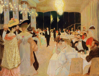 Scène de restaurant - Henry Marius Camille Bouvet — vista dell’opera