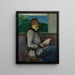Lettura alla finestra - Henry Moret — quadro incorniciato alla parete