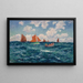 Pescatori in mare aperto - Henry Moret — quadro incorniciato alla parete