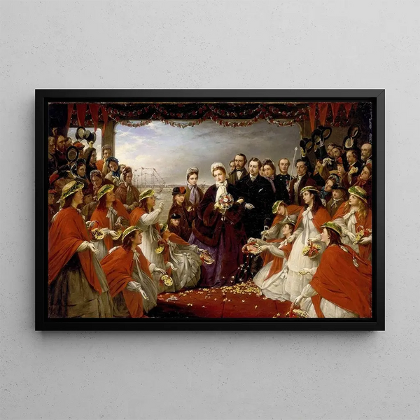 Henry Nelson ONeil - The Landing of HRH the Princess Alexandra at Gravesend March 7 1863.webp
