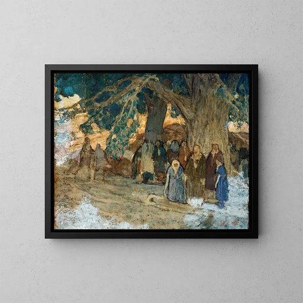 Il a guéri les malades - Henry Ossawa Tanner — quadro incorniciato alla parete