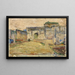 Scène di strada a Tanger, architettura merlata - Henry Ossawa Tanner — quadro incorniciato alla parete