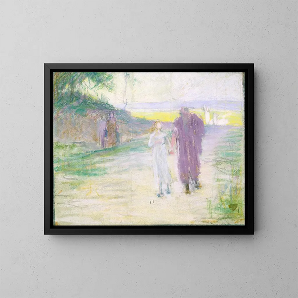 Studio per il volo in Egitto - Henry Ossawa Tanner — quadro incorniciato alla parete