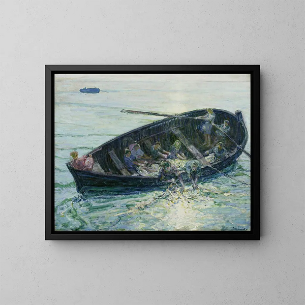 La pesca miracolosa - Henry Ossawa Tanner — quadro incorniciato alla parete