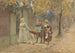 Uomo con una scatola di immagini e una venditrice di canzoni - Henry Reynolds Steer — vista dell’opera