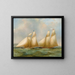 Regata di yacht - Henry Sargeant — quadro incorniciato alla parete