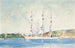 Un tre-mastini in ancoraggio - Henry Scott Tuke — vista dell’opera