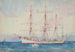 Tre-mast francese all'ancora firmato e indistinto - Henry Scott Tuke — vista dell’opera