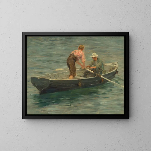 Sbarco del capitano - Henry Scott Tuke — quadro incorniciato alla parete