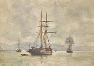 Henry Scott Tuke - Sailing Ships At Anchor.webp