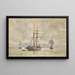 Vele al Ancoraggio - Henry Scott Tuke — quadro incorniciato alla parete