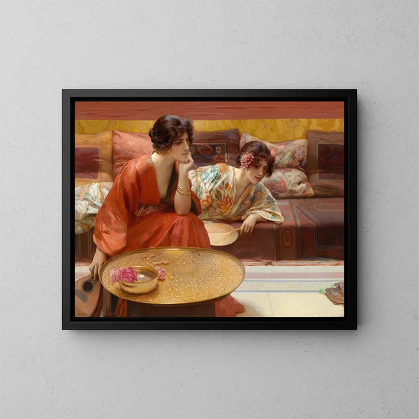 Heures oisives - Henry Siddons Mowbray — quadro incorniciato alla parete