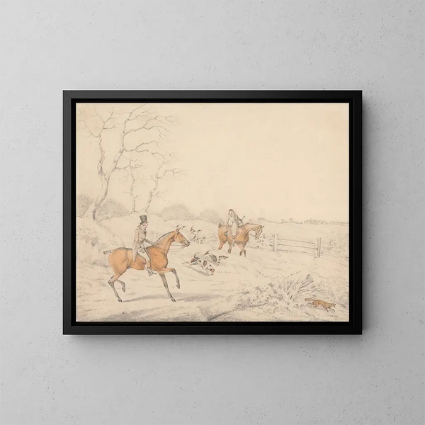 Disegno segreto - Henry Thomas Alken — quadro incorniciato alla parete