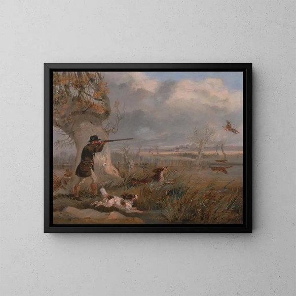 Caccia all'anatra - Henry Thomas Alken — quadro incorniciato alla parete