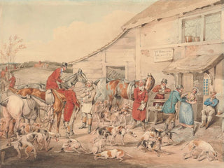 La chasse au renard: le rafraîchissement - Henry Thomas Alken — vista dell’opera