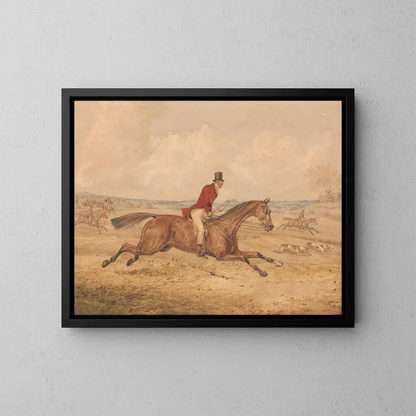 A un ritmo frenetico - Henry Thomas Alken — quadro incorniciato alla parete