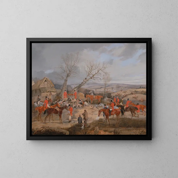 Scène di caccia: la battuta - Henry Thomas Alken — quadro incorniciato alla parete