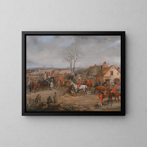 Scène di caccia: Il ritrovo - Henry Thomas Alken — quadro incorniciato alla parete