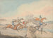Corsa di steeple-chase Il campo che attraversa un muro di pietra e una porta - Henry Thomas Alken — vista dell’opera