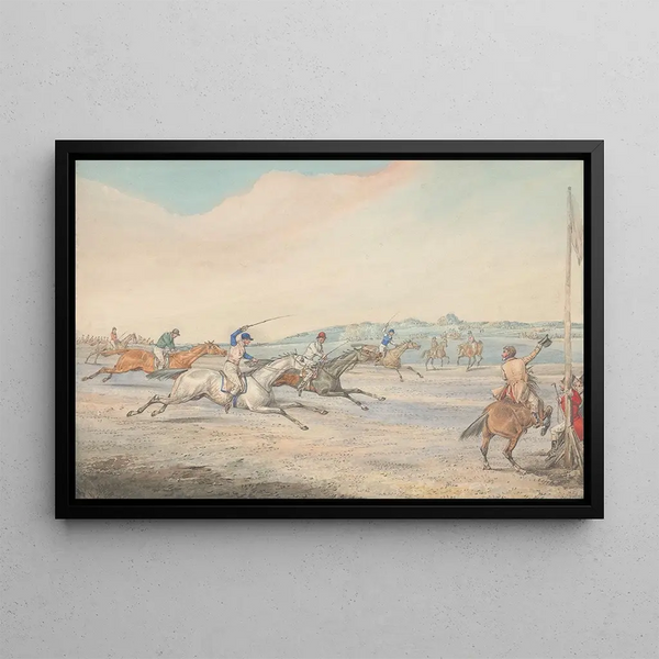 Corsa ad ostacoli La fine - Henry Thomas Alken — quadro incorniciato alla parete