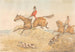 Due cavalieri e una coppia di cani che attraversano un muro - Henry Thomas Alken — vista dell’opera