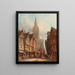 Market Day in Honfleur, Normandy - Henry Thomas Schafer — quadro incorniciato alla parete