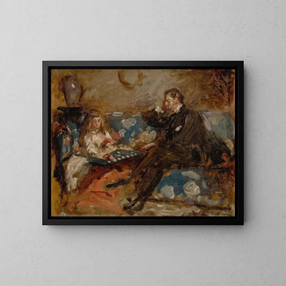 Henry Tonks - Hugh Hammersley and his daughter Eve.webp
