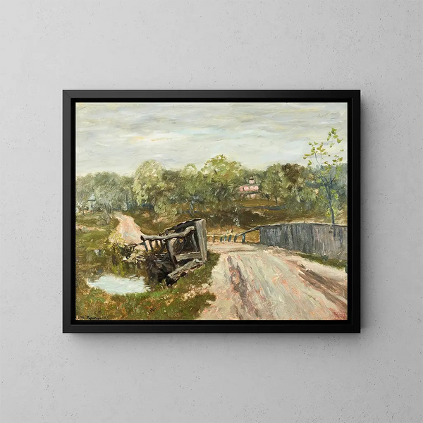 La clôture en pierre - Henry Ward Ranger — quadro incorniciato alla parete