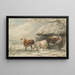 Vaches en hiver - Henry Willis — quadro incorniciato alla parete