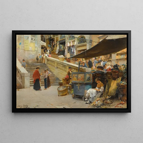 Henry Woods - On The Steps Of The Rialto Venice.webp
